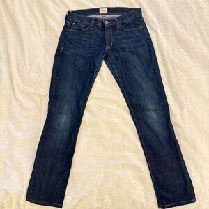 Hudson Jeans Colette Skinny Dark Blue Ankle Mid-Rise Jeans - 27